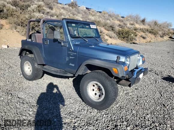 1999 Jeep Wrangler Sport with VIN 1J4FY19S1XP455674, listed as a Copart auction lot 86821605 with 218,356 mi miles and Clean title. Bid and sale history available at DreamBid. Image 4.