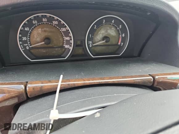 2003 BMW 7 Series 745i with VIN WBAGL63443DP63432, listed as a Copart auction lot 60335925 with Not provided miles and Salvage title. Bid and sale history available at DreamBid. Image 9.