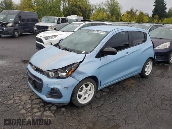 2016 Chevrolet Spark LS with VIN KL8CB6SA3GC635585, listed as a Copart auction lot 81967725 with 96,929 mi miles and Salvage title. Bid and sale history available at DreamBid. Image 1.