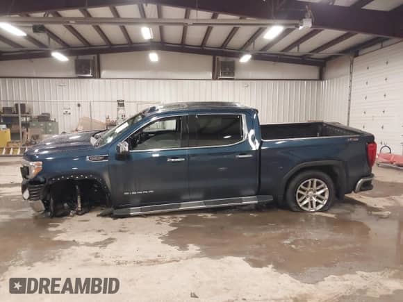 2021 GMC Sierra 1500 SLT with VIN 3GTU9DED2MG249766, listed as a IAAI auction lot 41474299 with 35,709 mi miles and . Bid and sale history available at DreamBid. Image 14.