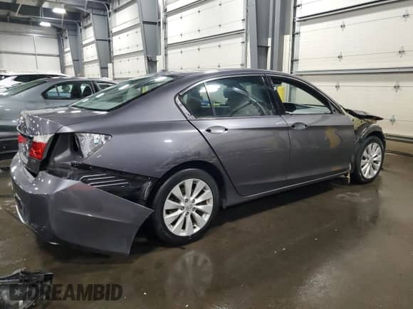 2014 Honda Accord EX-L with VIN 1HGCR3F85EA034083, listed as a Copart auction lot 72096445 with 95,311 mi miles and Salvage title. Bid and sale history available at DreamBid. Image 3.