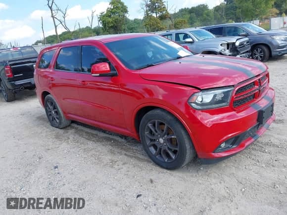 2015 Dodge Durango R/T with VIN 1C4SDJCT3FC188464, listed as a IAAI auction lot 43268837 with 100,054 mi miles and . Bid and sale history available at DreamBid. Image 1.