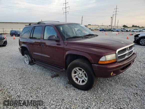 2002 Dodge Durango SLT with VIN 1B4HS48N92F105136, listed as a Copart auction lot 67446745 with Not provided miles and Salvage title. Bid and sale history available at DreamBid. Image 4.