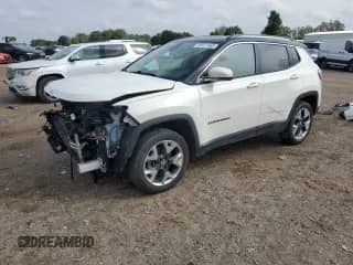 2019 Jeep Compass Limited with VIN 3C4NJDCB8KT647047, listed as a Copart auction lot 81617565 with 90,338 mi miles and Clean title. Bid and sale history available at DreamBid. Image 1.