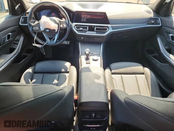 2021 BMW 3 Series 330i xDrive with VIN 3MW5R7J07M8B61568, listed as a Copart auction lot 80243205 with 96,767 mi miles and Salvage title. Bid and sale history available at DreamBid. Image 8.