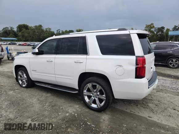 2017 Chevrolet Tahoe Premier with VIN 1GNSKCKC3HR149223, listed as a Copart auction lot 80966165 with 93,190 mi miles and Salvage title. Bid and sale history available at DreamBid. Image 2.