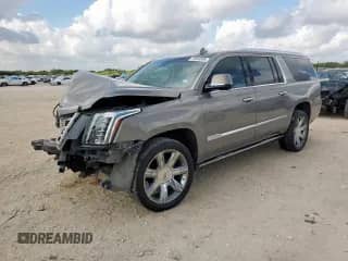2018 Cadillac Escalade ESV Premium Luxury с VIN 1GYS4JKJ4JR394473, выставлен на аукционе Copart как лот 70354585 с пробегом 120 166 миль миль и Списание • Salvage title. История ставок и продаж доступна на DreamBid. Изображение 1.