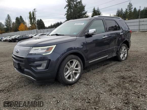 2017 Ford Explorer Limited z VIN 1FM5K8FH1HGA05959, wystawiony jako Copart lot #89551825 z przebiegiem 76 227 mil mil oraz Szkoda całkowita • Salvage title. Historia ofert i sprzedaży dostępna na DreamBid. Obrazek 1.