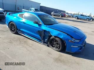 2019 Ford Mustang EcoBoost with VIN 1FA6P8TH9K5196585, listed as a IAAI auction lot 43330430 with 80,672 mi miles and . Bid and sale history available at DreamBid. Image 1.