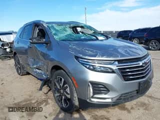 2023 Chevrolet Equinox Premier with VIN 3GNAXNEGXPL212492, listed as a IAAI auction lot 41459027 with 38,584 mi miles and . Bid and sale history available at DreamBid. Image 1.