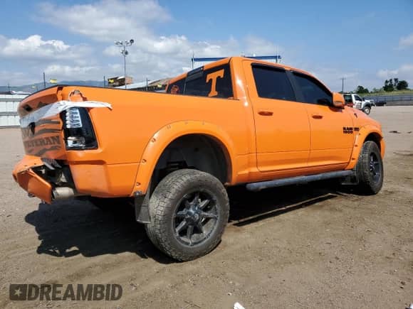 2017 Ram 1500 Sport with VIN 1C6RR7MT5HS596157, listed as a Copart auction lot 62958185 with 137,430 mi miles and Salvage title. Bid and sale history available at DreamBid. Image 3.