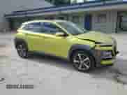 2019 Hyundai Kona Limited with VIN KM8K33A56KU375586, listed as a Copart auction lot 70500485 with 102,989 mi miles and Salvage title. Bid and sale history available at DreamBid. Image 4.