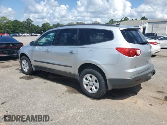 2012 Chevrolet Traverse LS with VIN 1GNKRFED3CJ190203, listed as a Copart auction lot 69183445 with 120,282 mi miles and Salvage title. Bid and sale history available at DreamBid. Image 2.