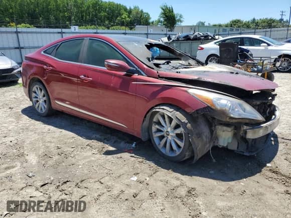 2013 Hyundai Azera z VIN KMHFH4JG2DA299556, wystawiony jako Copart lot #61410975 z przebiegiem Nie podano mil oraz Szkoda całkowita • Salvage title. Historia ofert i sprzedaży dostępna na DreamBid. Obrazek 4.