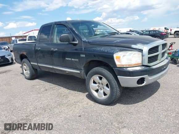 2006 Dodge 1500 SLT with VIN 1D7HU18246S512382, listed as a IAAI auction lot 42641386 with 159,068 mi miles and . Bid and sale history available at DreamBid. Image 1.