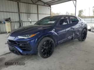 2022 Lamborghini Urus with VIN ZPBUA1ZLXNLA20952, listed as a Copart auction lot 50288375 with 21,260 mi miles and Salvage title. Bid and sale history available at DreamBid. Image 1.