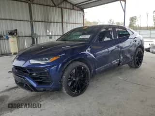 2022 Lamborghini Urus с VIN ZPBUA1ZLXNLA20952, выставлен на аукционе Copart как лот 50288375 с пробегом 21 260 миль миль и Списание • Salvage title. История ставок и продаж доступна на DreamBid. Изображение 1.
