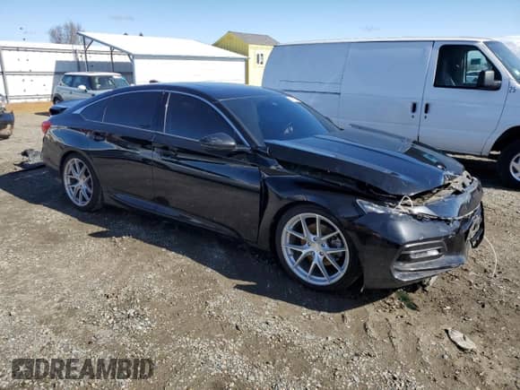2018 Honda Accord EX-L with VIN 1HGCV2F67JA037694, listed as a Copart auction lot 44770135 with 106,710 mi miles and Salvage title. Bid and sale history available at DreamBid. Image 4.
