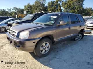 2005 Hyundai Santa Fe GLS с VIN KM8SC13D35U955102, выставлен на аукционе Copart как лот 76293854 с пробегом 107 406 миль миль и Списание • Salvage title. История ставок и продаж доступна на DreamBid. Изображение 1.