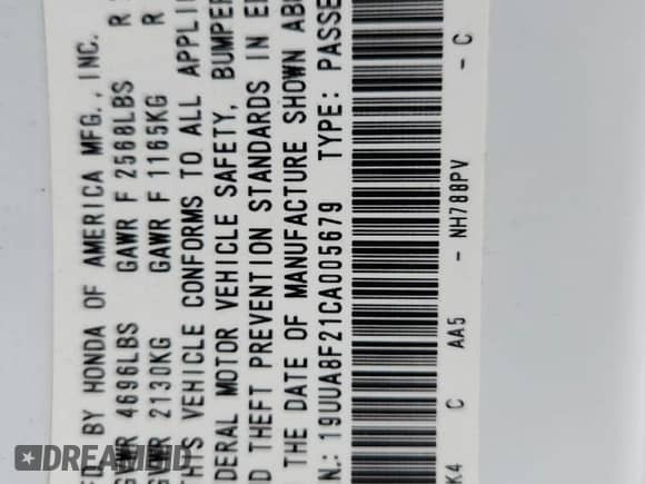 2012 Acura TL Auto z VIN 19UUA8F21CA005679, wystawiony jako Copart lot #86620615 z przebiegiem 47 926 mil mil oraz Szkoda całkowita • Salvage title. Historia ofert i sprzedaży dostępna na DreamBid. Obrazek 12.