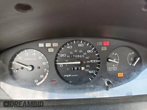 1994 Honda Civic with VIN 2HGEJ1129RH510320, listed as a Copart auction lot 59227875 with 170,865 mi miles and Clean title. Bid and sale history available at DreamBid. Image 9.