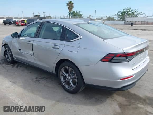 2024 Honda Accord EX with VIN 1HGCY1F32RA047441, listed as a IAAI auction lot 43281028 with 16,741 mi miles and . Bid and sale history available at DreamBid. Image 3.