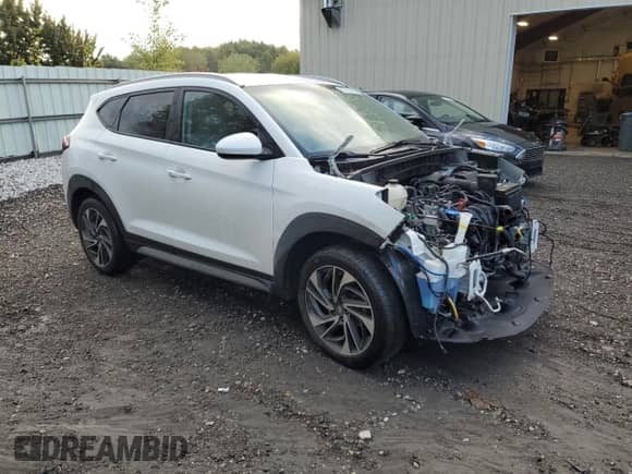 2020 Hyundai Tucson Limited with VIN KM8J3CAL1LU223632, listed as a Copart auction lot 83816455 with 42,565 mi miles and Non repairable. Bid and sale history available at DreamBid. Image 4.