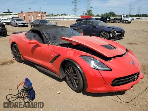 2014 Chevrolet Corvette Z51 3LT z VIN 1G1YM3D72E5131658, wystawiony jako Copart lot #66227834 z przebiegiem 30 534 mil mil oraz Szkoda całkowita • Salvage title. Historia ofert i sprzedaży dostępna na DreamBid. Obrazek 4.