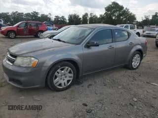 2012 Dodge Avenger SE with VIN 1C3CDZABXCN173218, listed as a Copart auction lot 64112115 with 110,510 mi miles and Salvage title. Bid and sale history available at DreamBid. Image 1.