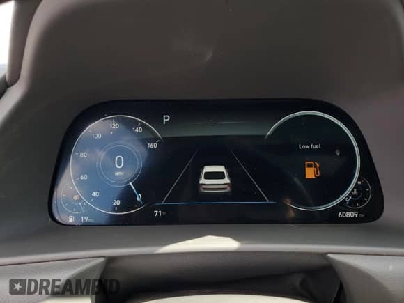 2022 Hyundai Sonata SEL with VIN KMHL14JA9NA194193, listed as a Copart auction lot 87040075 with 60,809 mi miles and Salvage title. Bid and sale history available at DreamBid. Image 9.