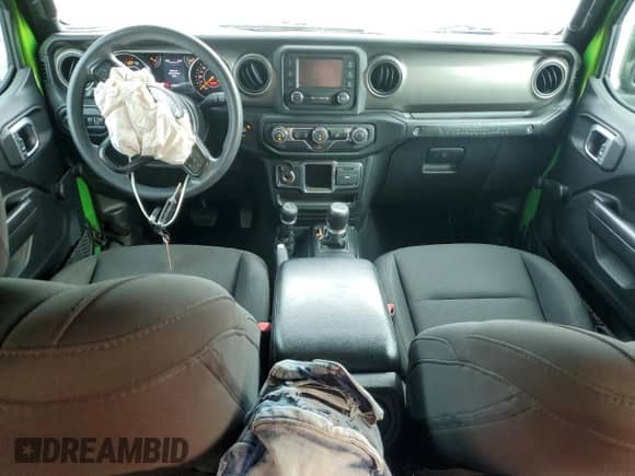 2020 Jeep Wrangler Sport S with VIN 1C4GJXAN5LW154901, listed as a Copart auction lot 84963735 with 76,329 mi miles and Salvage title. Bid and sale history available at DreamBid. Image 8.