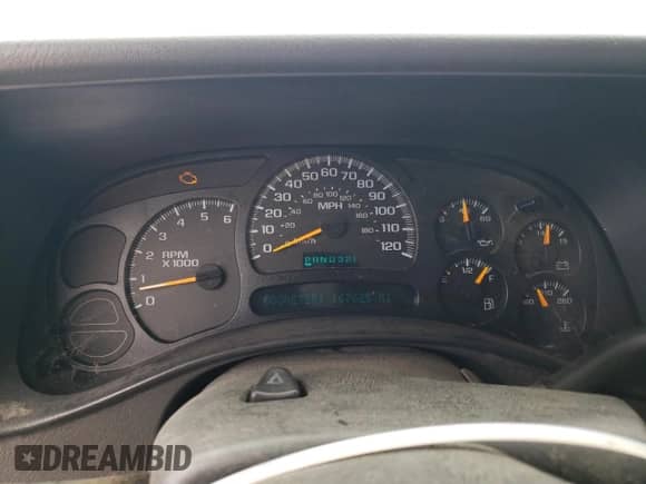 2004 Chevrolet Silverado 1500 with VIN 2GCEC19V441130360, listed as a Copart auction lot 50205705 with 167,625 mi miles and Salvage title. Bid and sale history available at DreamBid. Image 9.