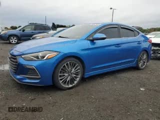 2017 Hyundai Elantra Sport with VIN KMHD04LB2HU319616, listed as a Copart auction lot 86667055 with 127,620 mi miles and Clean title. Bid and sale history available at DreamBid. Image 1.