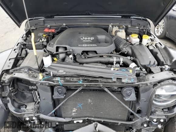 2021 Jeep Wrangler Unlimited Sahara High Altitude with VIN 1C4HJXEM9MW585183, listed as a Copart auction lot 71749574 with 21,526 mi miles and Salvage title. Bid and sale history available at DreamBid. Image 12.