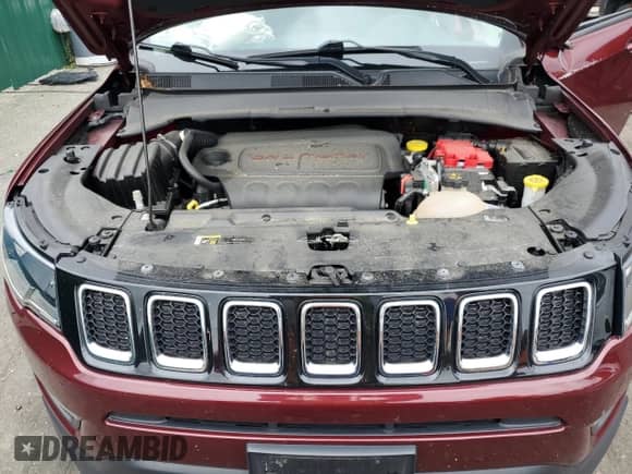 2021 Jeep Compass Latitude with VIN 3C4NJDBB7MT537515, listed as a Copart auction lot 70023295 with 41,801 mi miles and Salvage title. Bid and sale history available at DreamBid. Image 12.