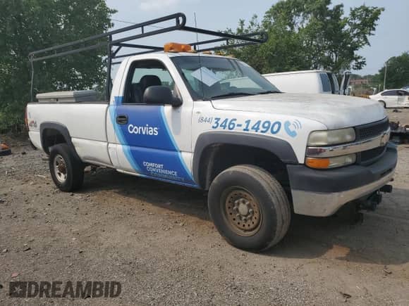 2002 Chevrolet Silverado 2500HD LS with VIN 1GCHK24U92E109407, listed as a Copart auction lot 59187015 with Not provided miles and Clean title. Bid and sale history available at DreamBid. Image 4.