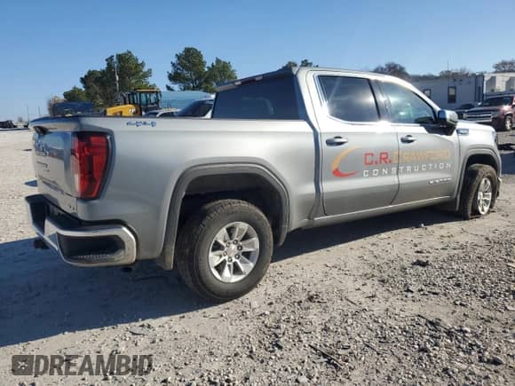 2024 GMC Sierra 1500 SLE with VIN 1GTUUBED6RZ269190, listed as a Copart auction lot 85818184 with 24,378 mi miles and Salvage title. Bid and sale history available at DreamBid. Image 3.