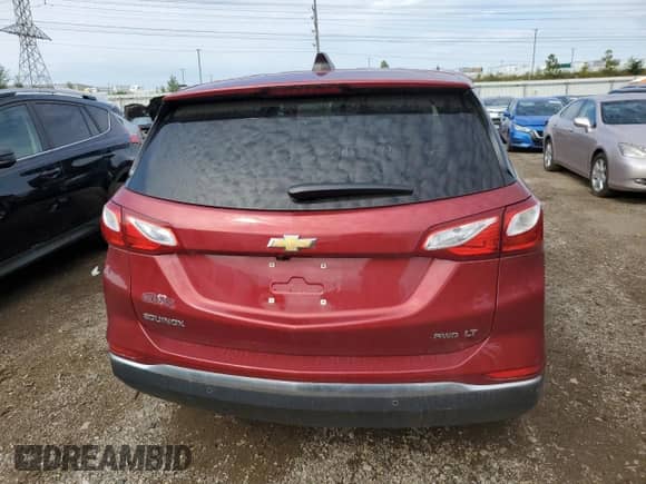 2021 Chevrolet Equinox LT with VIN 2GNAXUEV3M6101663, listed as a Copart auction lot 81252945 with 66,017 mi miles and Salvage title. Bid and sale history available at DreamBid. Image 6.