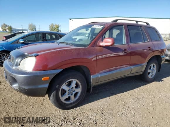 2003 Hyundai Santa Fe GLS with VIN KM8SC73DX3U422471, listed as a Copart auction lot 82107845 with 166,568 mi miles and Salvage title. Bid and sale history available at DreamBid. Image 1.
