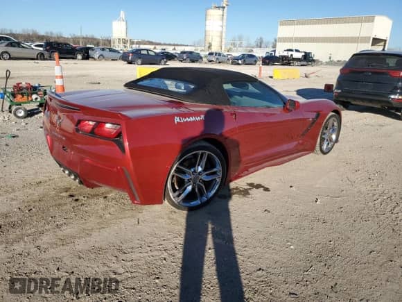 2015 Chevrolet Corvette Z51 3LT с VIN 1G1YL3D78F5122130, выставлен на аукционе Copart как лот 81825004 с пробегом 39 777 миль миль и Списание • Salvage title. История ставок и продаж доступна на DreamBid. Изображение 3.