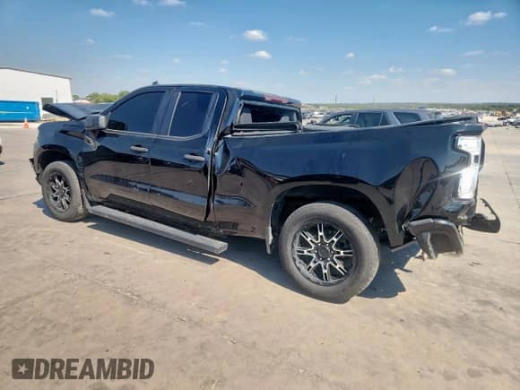 2021 Chevrolet Silverado 1500 Custom z VIN 1GCRWBEK6MZ379373, wystawiony jako Copart lot #84956695 z przebiegiem 57 500 mil mil oraz Szkoda całkowita • Salvage title. Historia ofert i sprzedaży dostępna na DreamBid. Obrazek 2.