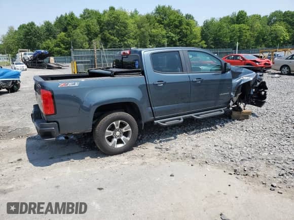 2020 Chevrolet Colorado 4WD Z71 z VIN 1GCGTDEN8L1139700, wystawiony jako Copart lot #59801195 z przebiegiem 80 882 mil mil oraz Szkoda całkowita • Salvage title. Historia ofert i sprzedaży dostępna na DreamBid. Obrazek 3.