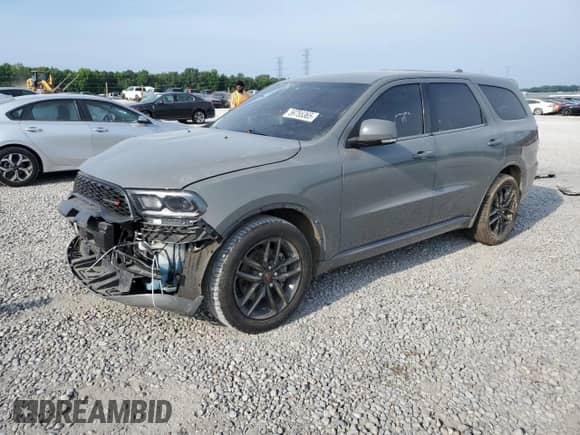 2021 Dodge Durango GT Plus with VIN 1C4RDHDG3MC636420, listed as a Copart auction lot 59755365 with 134,018 mi miles and Salvage title. Bid and sale history available at DreamBid. Image 1.