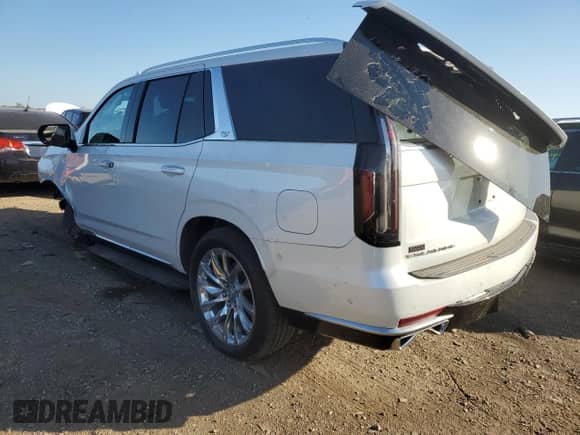 2022 Cadillac Escalade Premium Luxury с VIN 1GYS4BKL6NR153415, выставлен на аукционе Copart как лот 73532174 с пробегом 70 148 миль миль и Списание • Salvage title. История ставок и продаж доступна на DreamBid. Изображение 2.