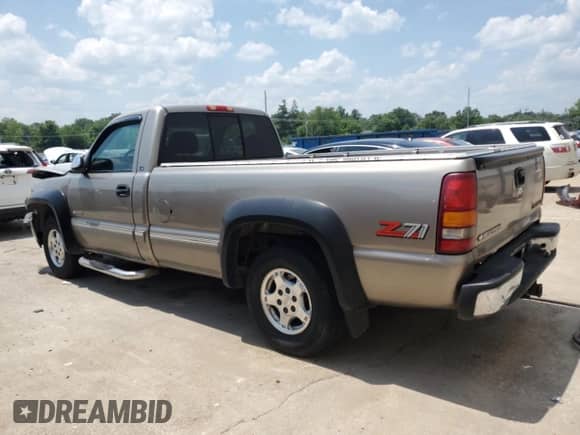 1999 Chevrolet Silverado 1500 LT with VIN 1GCEK14T3XE105915, listed as a Copart auction lot 58691285 with 167,758 mi miles and Salvage title. Bid and sale history available at DreamBid. Image 2.