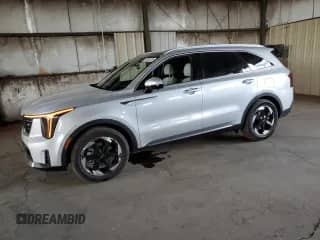 2025 Kia Sorento SX Prestige with VIN KNDRKDJG4S5362682, listed as a Copart auction lot 65585765 with 2,394 mi miles and Salvage title. Bid and sale history available at DreamBid. Image 1.