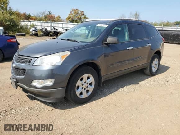 2012 Chevrolet Traverse LS with VIN 1GNKRFED6CJ391111, listed as a Copart auction lot 81442175 with 99,310 mi miles and Salvage title. Bid and sale history available at DreamBid. Image 1.