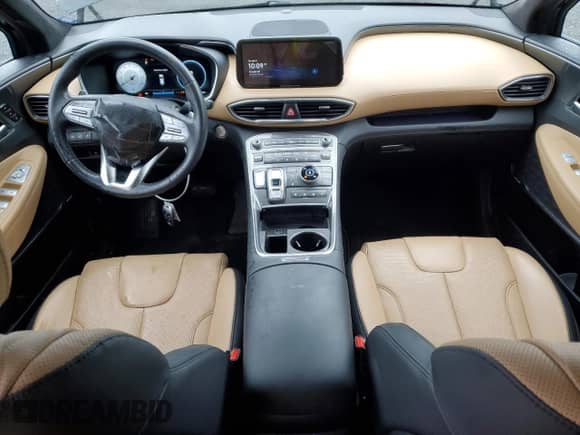 2022 Hyundai Santa Fe Calligraphy с VIN 5NMS5DAL5NH453791, выставлен на аукционе Copart как лот 52157295 с пробегом 37 109 миль миль и Списание • Salvage title. История ставок и продаж доступна на DreamBid. Изображение 8.