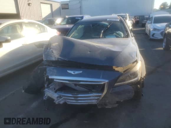 2015 Hyundai Genesis 3.8L z VIN KMHGN4JEXFU055909, wystawiony jako Copart lot #70344764 z przebiegiem Nie podano mil oraz Szkoda całkowita • Salvage title. Historia ofert i sprzedaży dostępna na DreamBid. Obrazek 5.