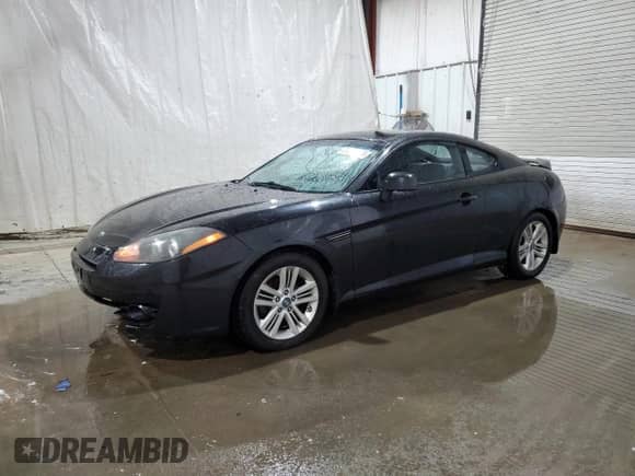2008 Hyundai Tiburon GS with VIN KMHHM66D48U265282, listed as a Copart auction lot 77391204 with 77,088 mi miles and Salvage title. Bid and sale history available at DreamBid. Image 1.